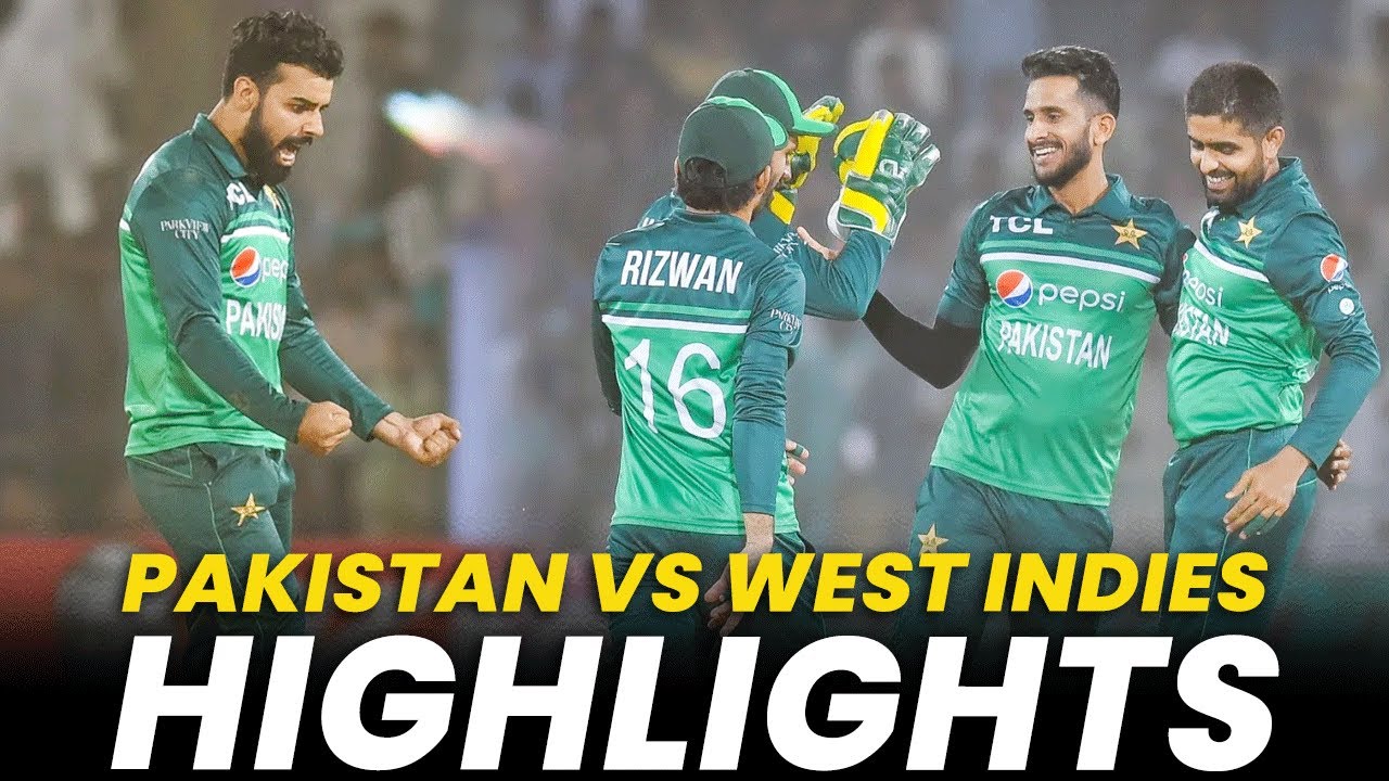 Highlights Pakistan vs West Indies 3rd ODI 2022 PCB MO2A