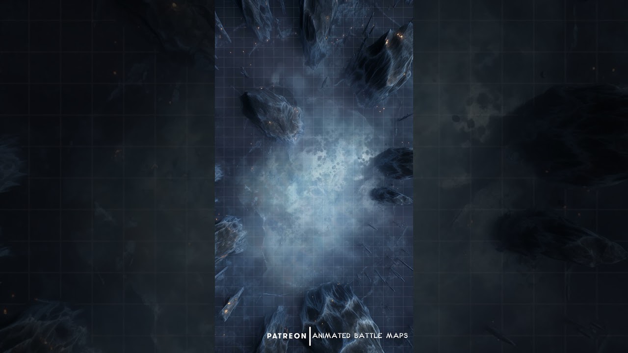 D&D | Frozen Cavern Free Grid | Animated Battle Maps