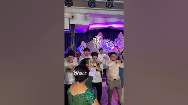 The newlyweds dance no. #mysonwedding #bridesmaid #groomsmen #shutupanddance