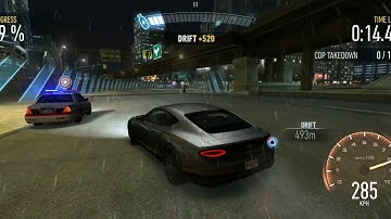 LOCKDOWN ESCAPE NEED FOR SPEED NO LIMITS BENTLEY CONTINENTAL GT COP TAKE DOWN ANDROID GAMEPLAY