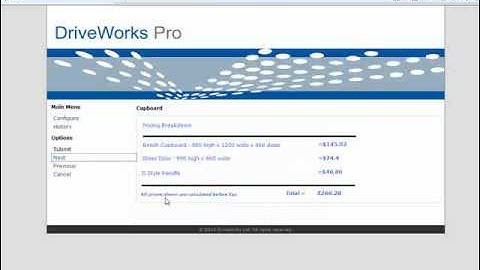 DriveWorks Pro Walkthrough