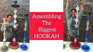 Assembling The Biggest Hookah || Never Seen Before || Unique || Must Watch #viral #hookah #trending