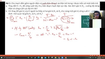 Bài 23: Cực trị công suất