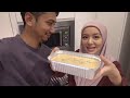 Our first baking together! ❤️💛👩🏻‍🍳 (Wan Emir & ‘QMC’ Mira Filzah)