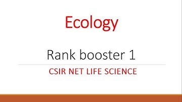 Population growth curve numerical | Csir net Rank booster 1