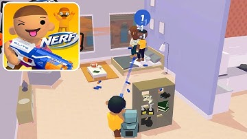 NERF EPIC PRANKS! - Walkthrough Gameplay NOOB vs PRO vs HACKER Part 1 - all LEVELS  (iOS Android)