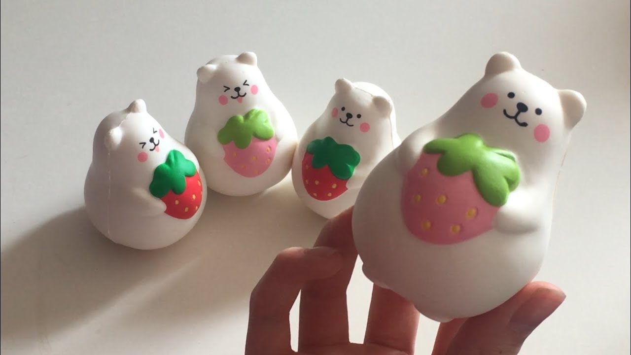 mini marshmallow bear squishy