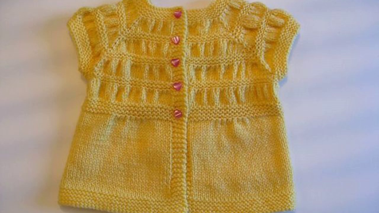 Yaprak motifli bebek yeleği YouTube