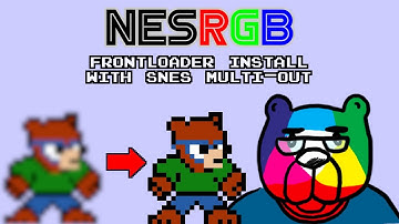 Installing NESRGB 4.1 and SNES Multi-out in an NES Frontloader, with in-game reset and a fancy case!