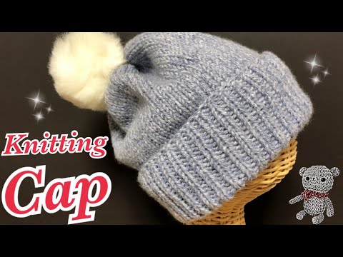 シンプルなニット帽の編み方 輪針棒針 初心者でも編みやすい簡単デザイン Happyknittingmama ハピママ Youtube