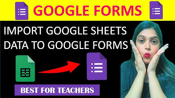 Import Google Sheets data into Google form | Create Question paper from saved question bank