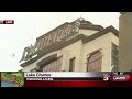 Daylight shows damage at L'Auberg Hotel in Lake Charles