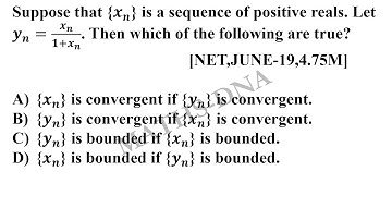 Q1 | CSIR-NET/JRF | MATHEMATICS | JUNE - 2019 | PART - C | REAL ANALYSIS