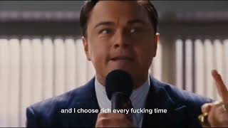 Money can&#39;t buy happiness - wolf of the wall street scene