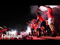 Benfica celebrate with fans and flares after first league title win in four years