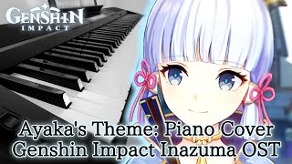 Video thumbnail of "【Genshin Impact OST】 "Ayaka's Theme" (Inazuma Night BGM) - Piano Cover & Tutorial + Sheet Music"