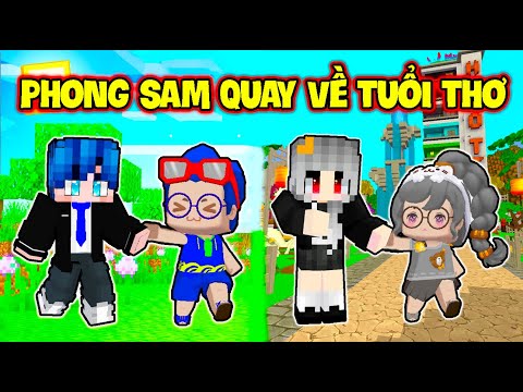 PHONG CẬN SAMMY TRONG MINECRAFT QUAY VỀ TUỔI THƠ LÀNG HERO TEAM MINI WORLD  liên quân - Lol 