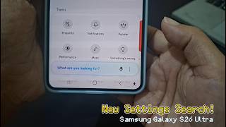 How to Use the New Search Bar in Settings on Samsung Galaxy S26 Ultra screenshot 1