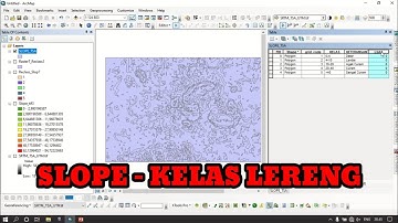 ArcGIS: Cara Membuat Peta Kelas Lereng dari Data SRTM