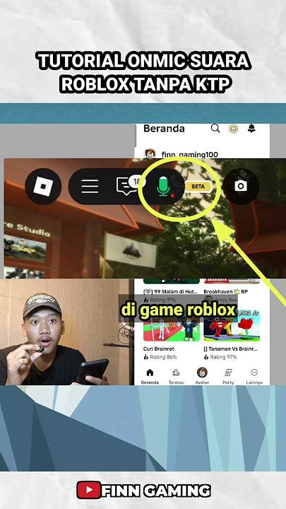 tutorial onmic suara roblox tanpa ktp / tanpa menggunakan ktp #roblox #robloxshorts #shorts