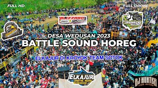 BATTLE SOUND HOREG FULL ' DESA WEDUSAN ' dalam acara Sedekah Bumi 2023 FULL DRONE HD