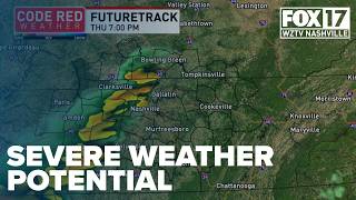 WEATHER UPDATE: Strong storms possible for Middle Tennessee and Southern Kentucky Thursday