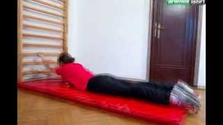 Exercises On Wall Bars Gymnastic Or Swedish Ladder