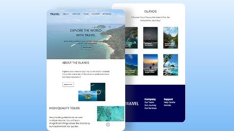 Full Responsive Travel Website Using HTML CSS & JavaScript ✈️