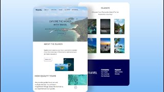 ️ Full Responsive Travel Website Using CSS, Javascript, And HTML ️