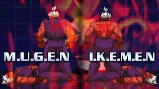 PotS' Shin Gouki/Akuma - MUGEN (2010) vs IKEMEN (2022) - Version Comparison