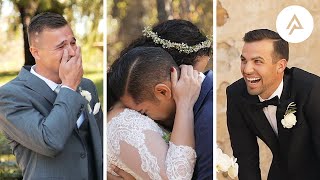 BEST FIRST LOOKS // These groom reactions will make you 😭 by Amari Productions 14,024 views 3 years ago 9 minutes, 39 seconds