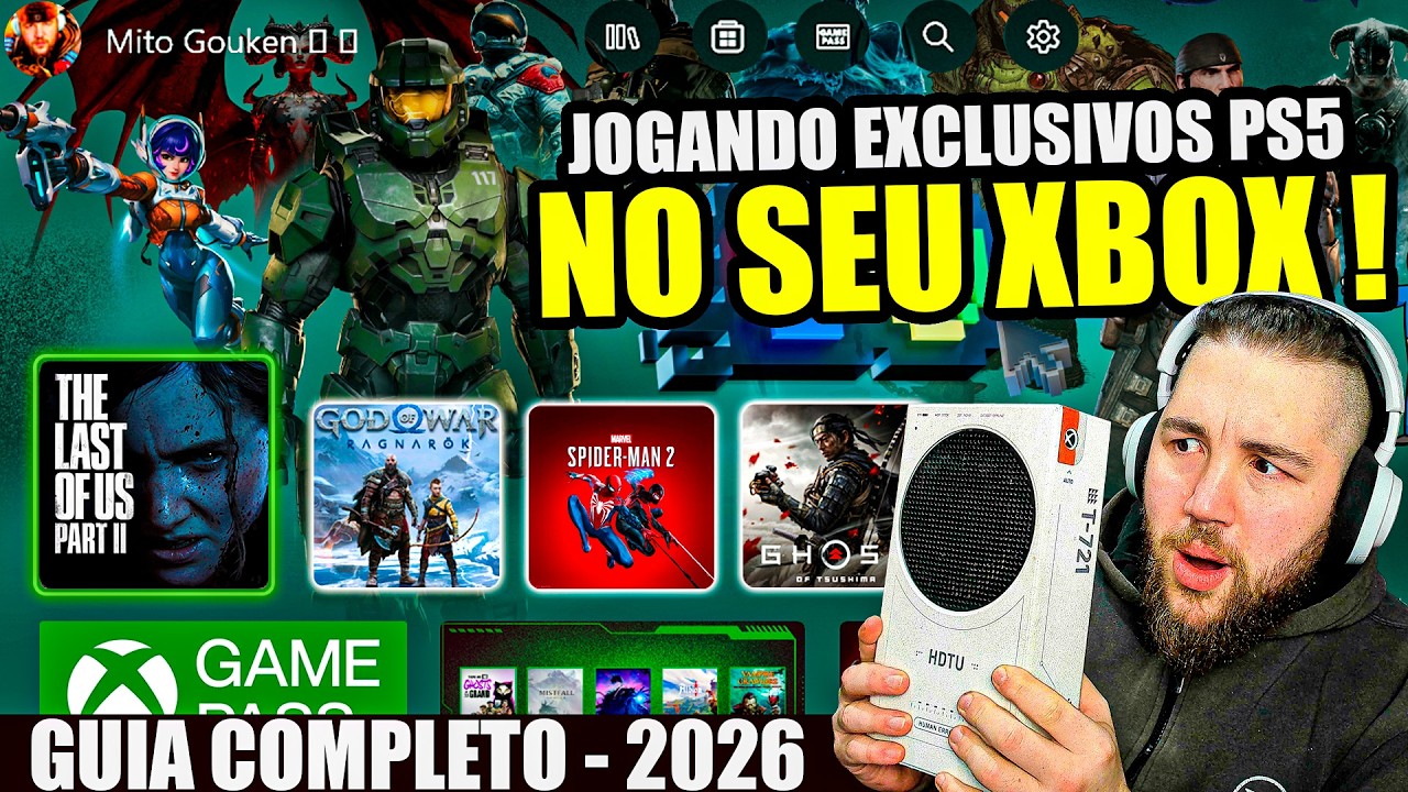 jogando EXCLUSIVOS de PS5 no XBOX SERIES e XBOX ONE