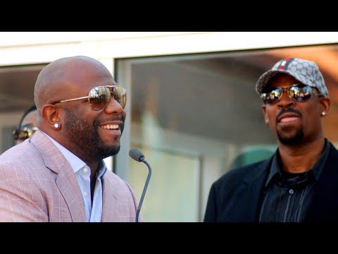 Boyz II Men for Life  Wanya Morris and Michael McCary backstage at the New Edition Culture Tour