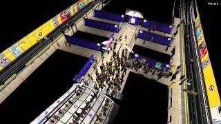 Real time Crowd Simulation using VUITNOW