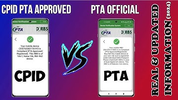 CPID PTA Approved aur PTA Official Approved mn kya Farq Hai | CPID vs PTA OFFICIAL | CPID Mobiles