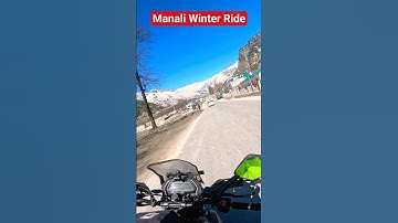 🏍️ Dominar 400 in Manali | Ladakh Ride | ❄️ Winters | 🏔️Snow Capped Himalaya #shorts #banaraslitfest