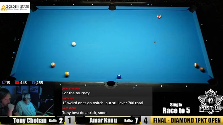 FINAL - CHOHAN vs KANG - Diamond One-Pocket Open