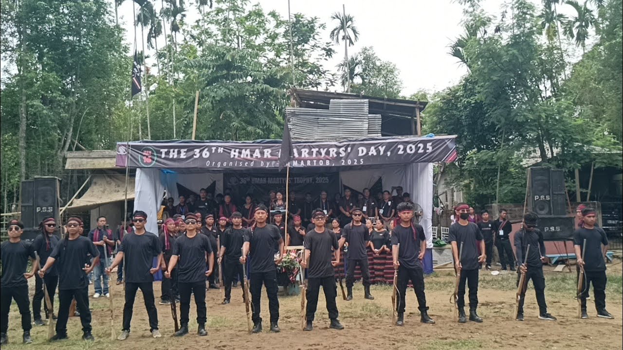 36th Hmar Martyrs' Day | Hmarkhawlien Gun salute