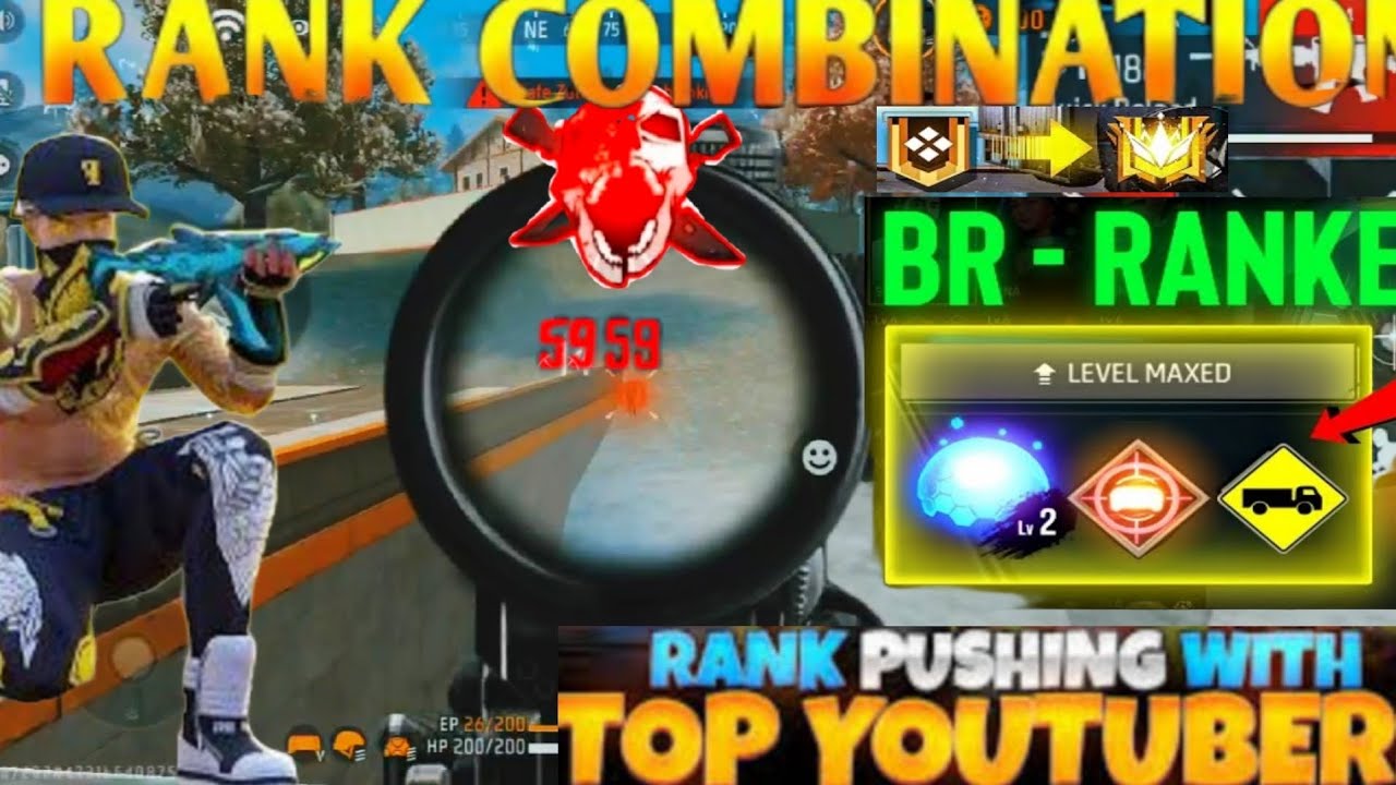 free fire max br combination for 2v2 how to win every match br - YouTube