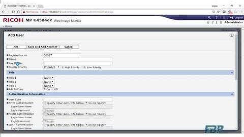 Ricoh Copiers: Update Address Book Via Web