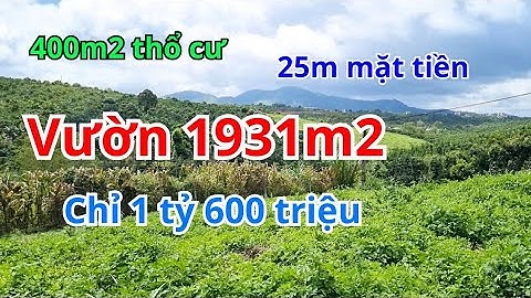 #262 Cần bán lô đất vườn 2 sào có sẵn 400m2 thổ cư. Gần kề các khu nghỉ dưỡng lớn.