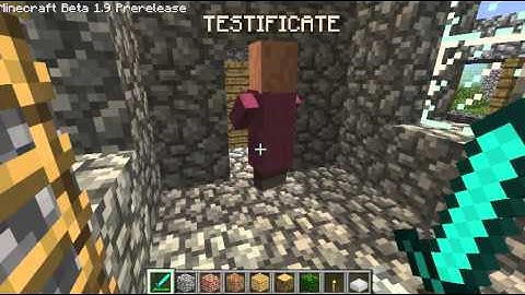 Minecraft 1.9 Pre-Release - Spawn in NPC town with NPCs!!!!