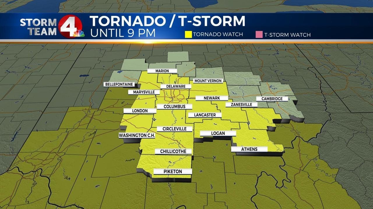 Tornado Warning issued in parts of central Ohio - live updates