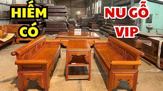 Hiếm Có Gỗ Hương Đá Nu Víp - Bộ Trường Kỷ và Sập Chân Quỳ Siêu Đẹp | TKC254, SGTCC264