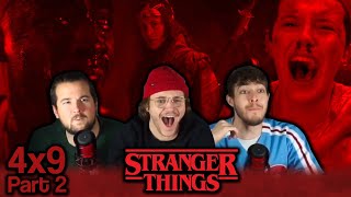 IT CAN'T END LIKE THIS... | Stranger Things 4x9 "The Piggyback" PART 2 Group Reaction!!