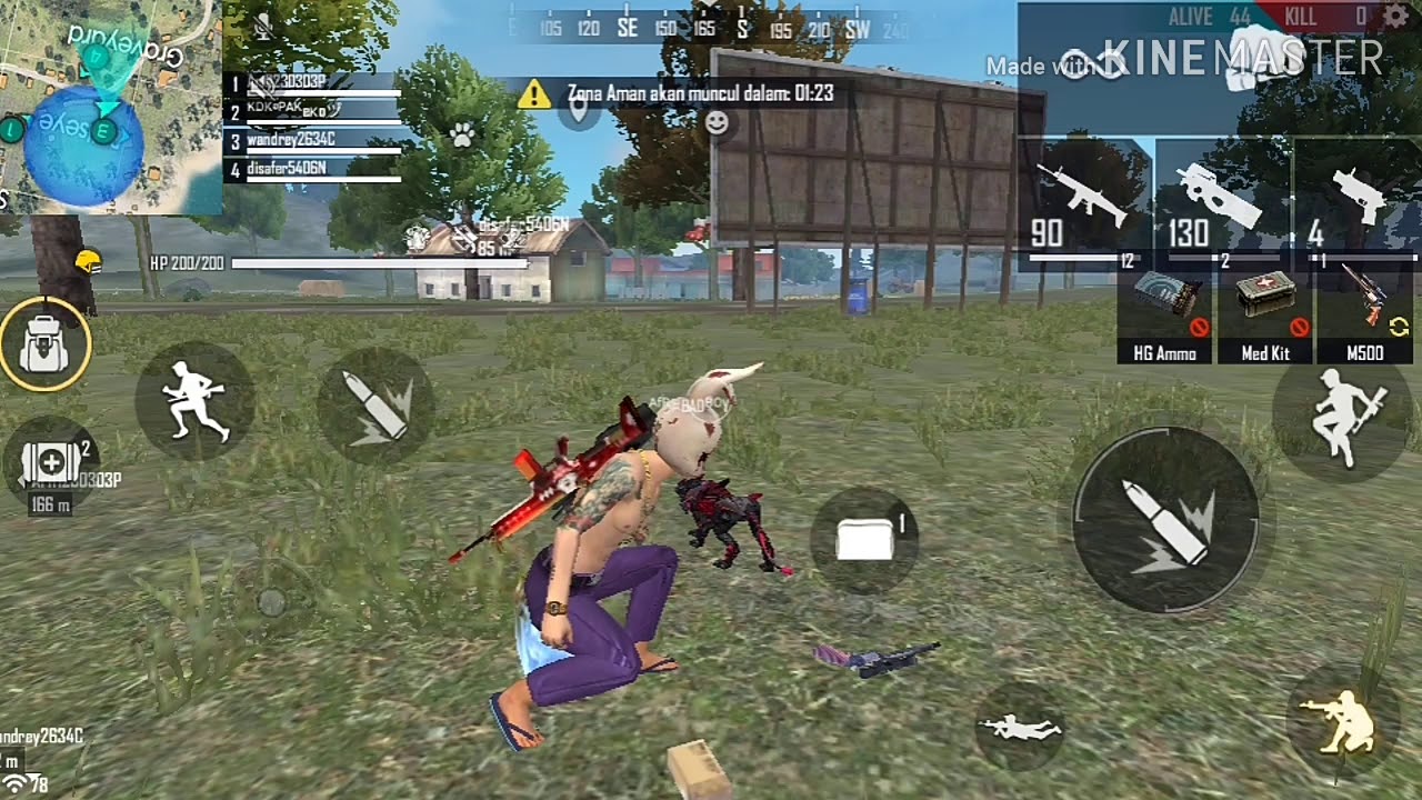 Ditinggal solo vs squad malah 28 KiLL garena free fire click bait - YouTube