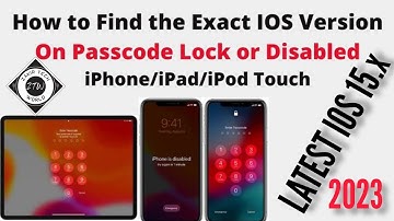 How to find exact ios version on passcode lock | Disabled iphone | ipad | ipod touch #2023 #iphone