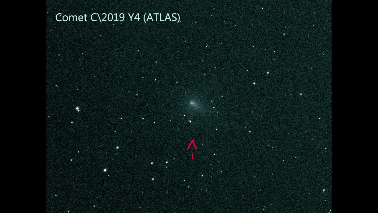 Comet C\2019 Y4 time lapse - YouTube