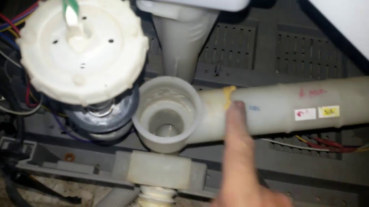 طريقة حل مشكل تصريف الماء في الغسالات العاديةComment réparer la machine à  laver - YouTube