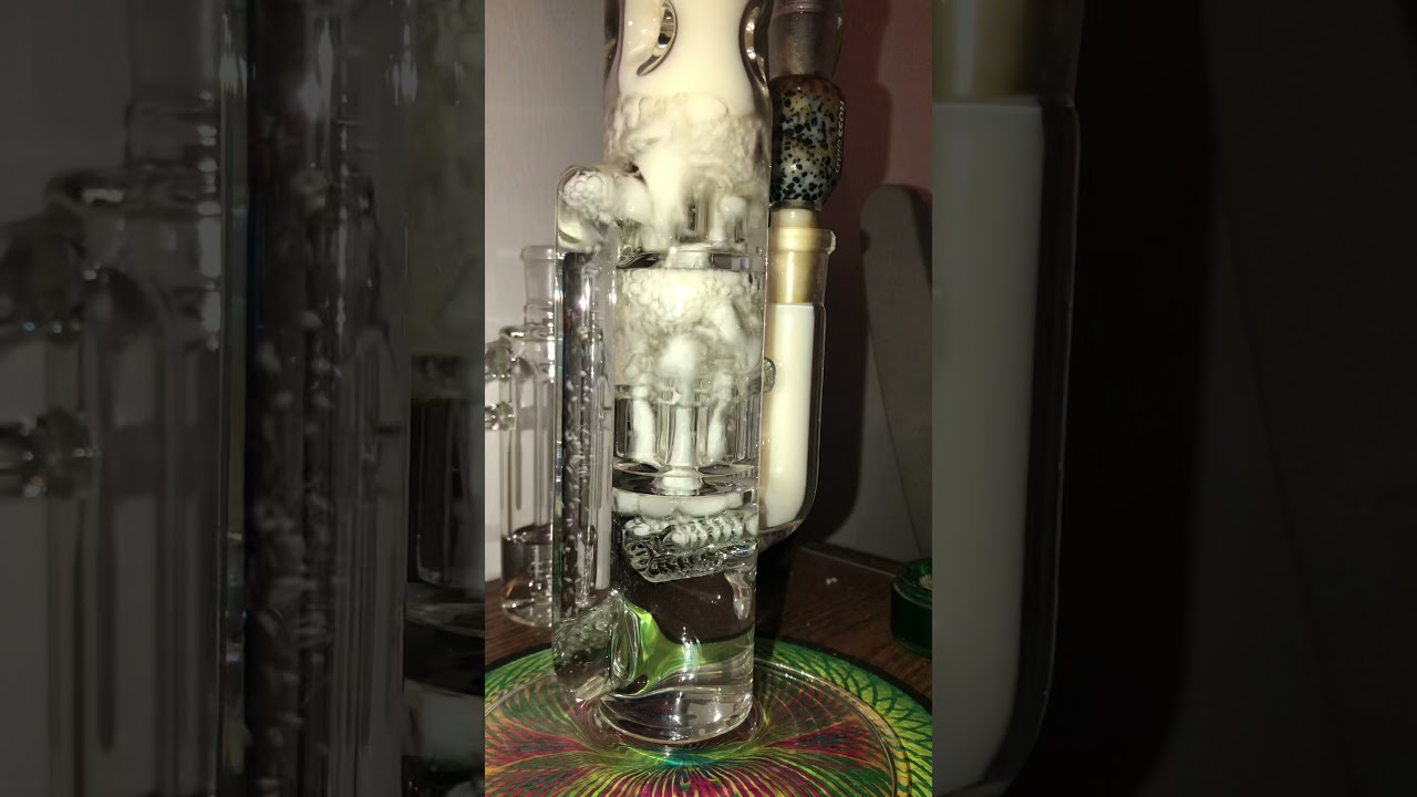 19 inch Sovereignty Glass 50x5 Treecycler (3-Line-Inv4-Inv4) w/ Sov PA Sea Slyme Slide & Hoss CF